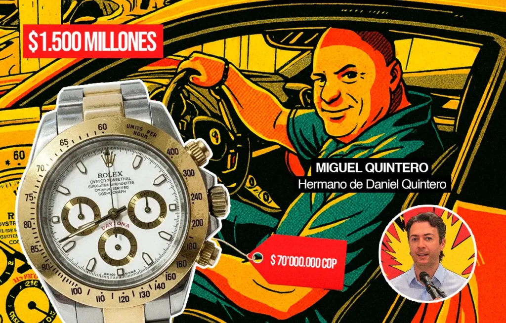 Los lujos de Miguel Quintero: un Ferrari y un Rolex en el centro del escándalo por presunta corrupción en Medellín