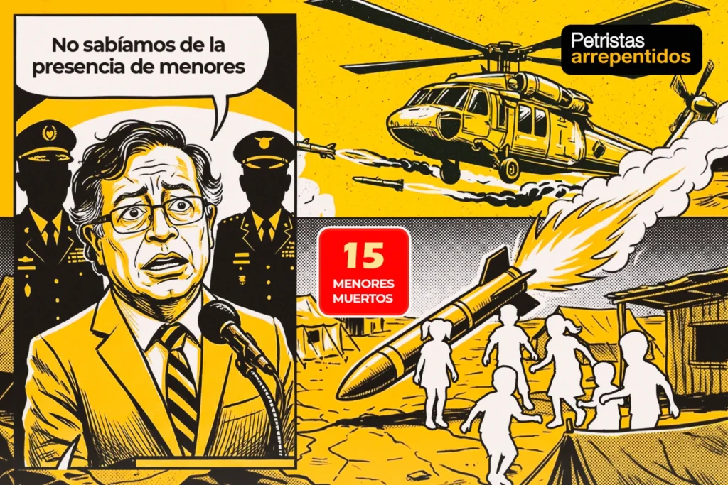 Quince niños muertos en bombardeos que contradicen las promesas del Gobierno Petro