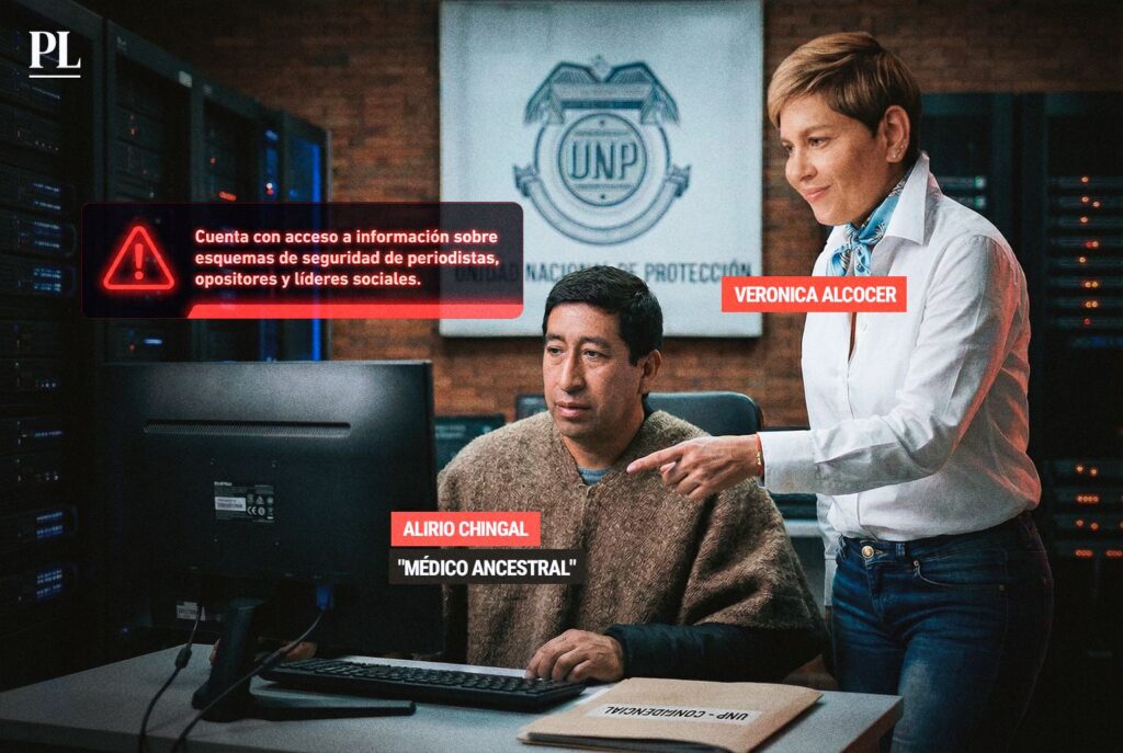 Alirio Chingal accede a datos sensibles en la UNP